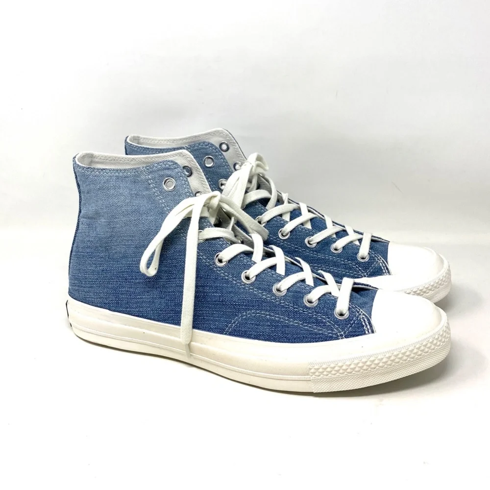 Converse All Star Chuck 70 High Top Light Denim Canvas Men’s Sneakers 165648C - Picture 3 of 9